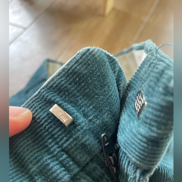 Vintage 70s style Teal corduroy men’s pants W38,L 30 - Picture 2 of 8